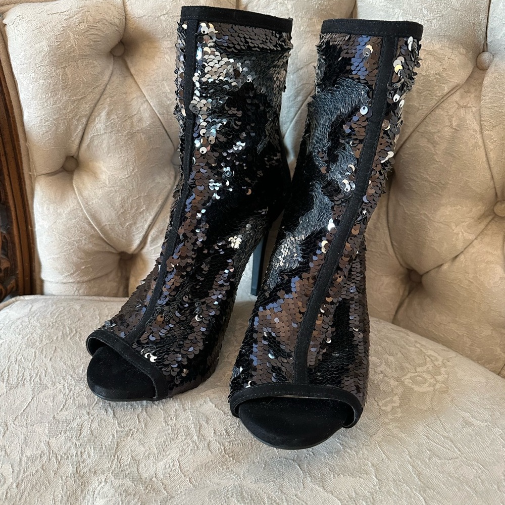 Sequin Booties - image 2
